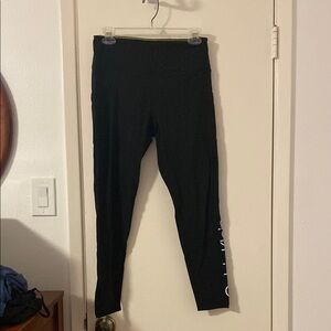 Calvin Klein Black Leggings Sleek Stretchy Essential